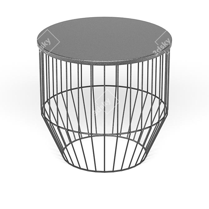 BoConcept WIRE - Versatile Coffee and Side Table (40cm Diameter, 39cm Height) 3D model image 1