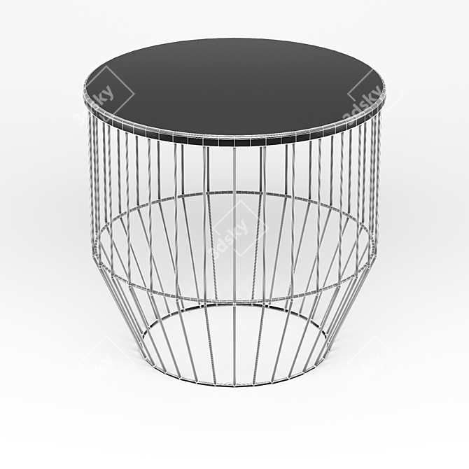 BoConcept WIRE - Versatile Coffee and Side Table (40cm Diameter, 39cm Height) 3D model image 2