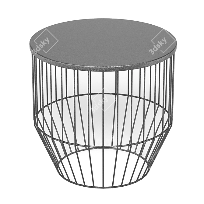 BoConcept WIRE - Versatile Coffee and Side Table (40cm Diameter, 39cm Height) 3D model image 4