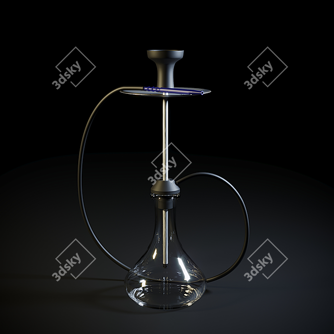 Corona 2 Hookah: The Ultimate Smoking Experience 3D model image 1