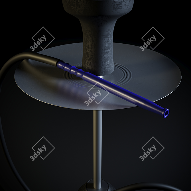 Corona 2 Hookah: The Ultimate Smoking Experience 3D model image 2