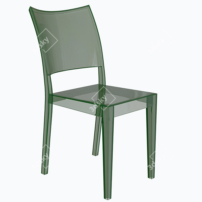 Transparent Elegance: "La Marie" Chair 3D model image 1