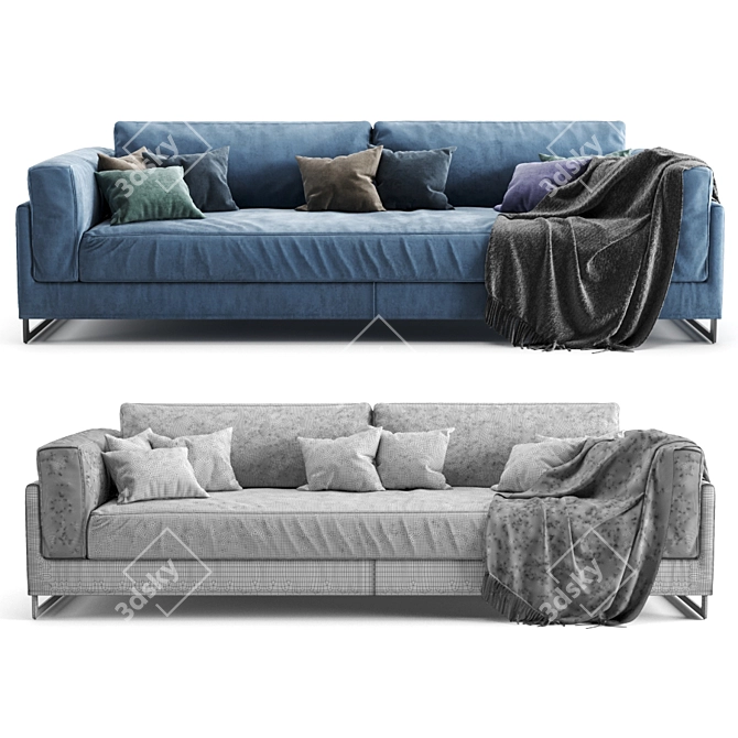 Elegant Frigerio Salotti Davis Sofa 3D model image 3