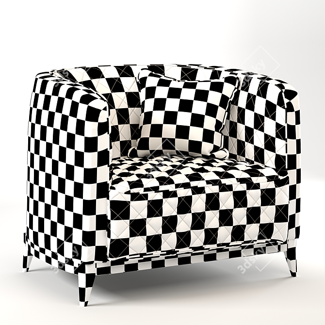 Mobilidea Armchair: Modern Elegance 3D model image 5