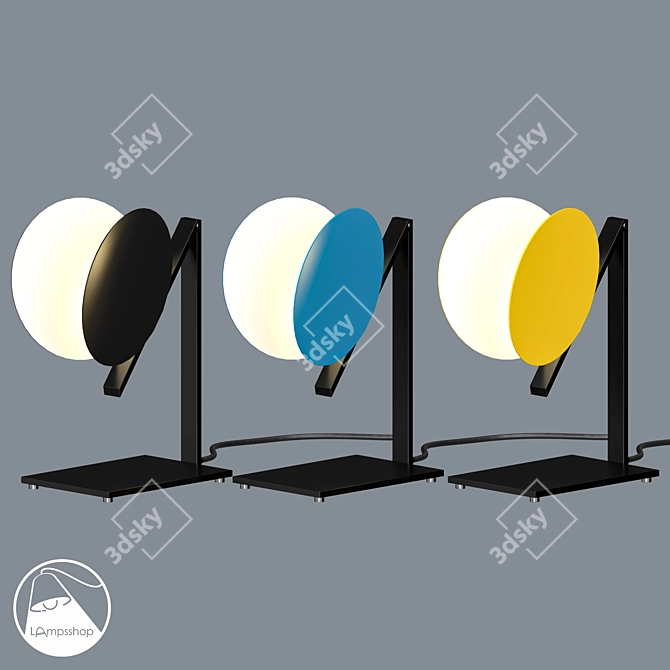 Modern Colorful Table Lamp 3D model image 1