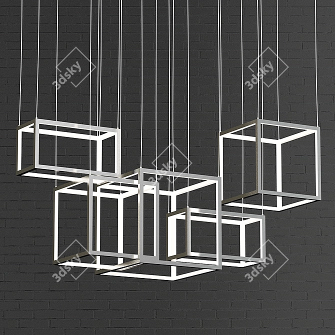 Candela Chandelier 002 - Elegant Illumination 3D model image 6