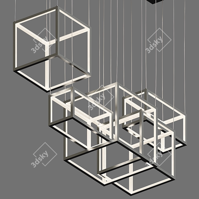 Candela Chandelier 002 - Elegant Illumination 3D model image 7