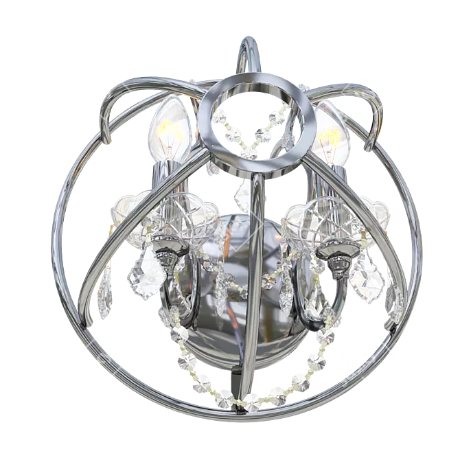 Lofty Glam Crystal Chandelier 3D model image 3