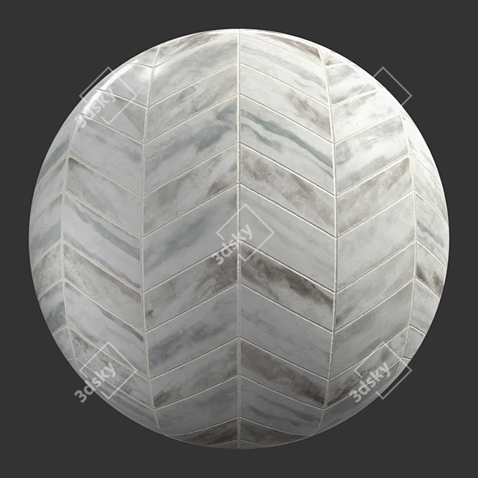 Elegant Marble Tiles 3D model image 1