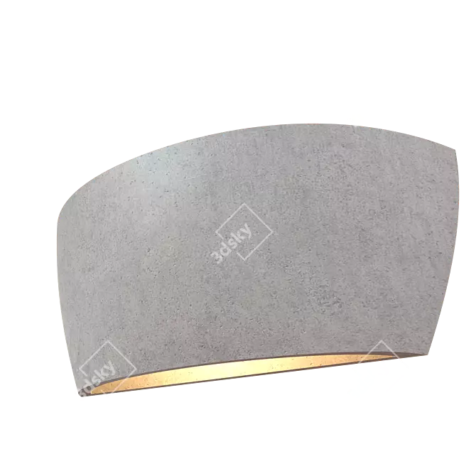 Urban Concrete Pendant Light 3D model image 1