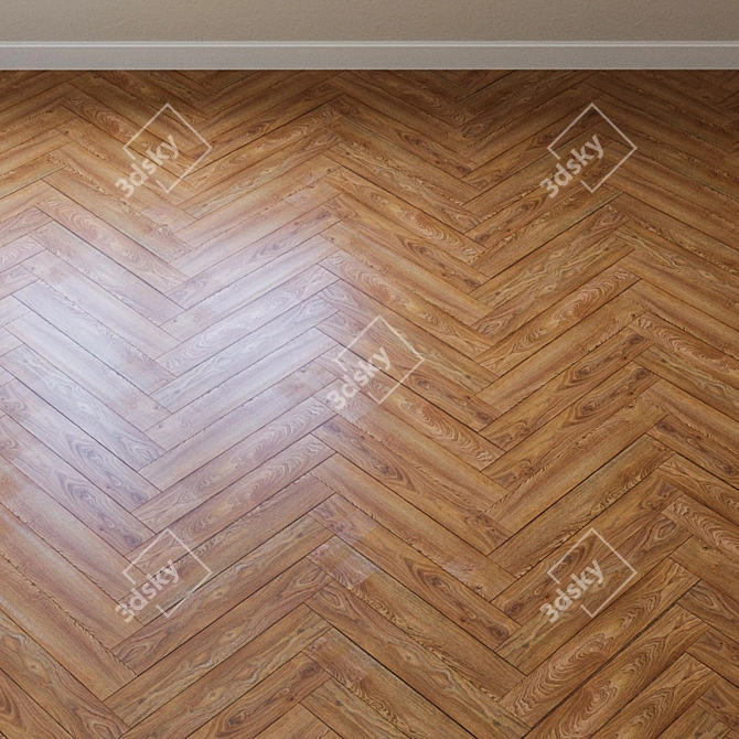 French Oak Laminate Flooring 3D model image 3