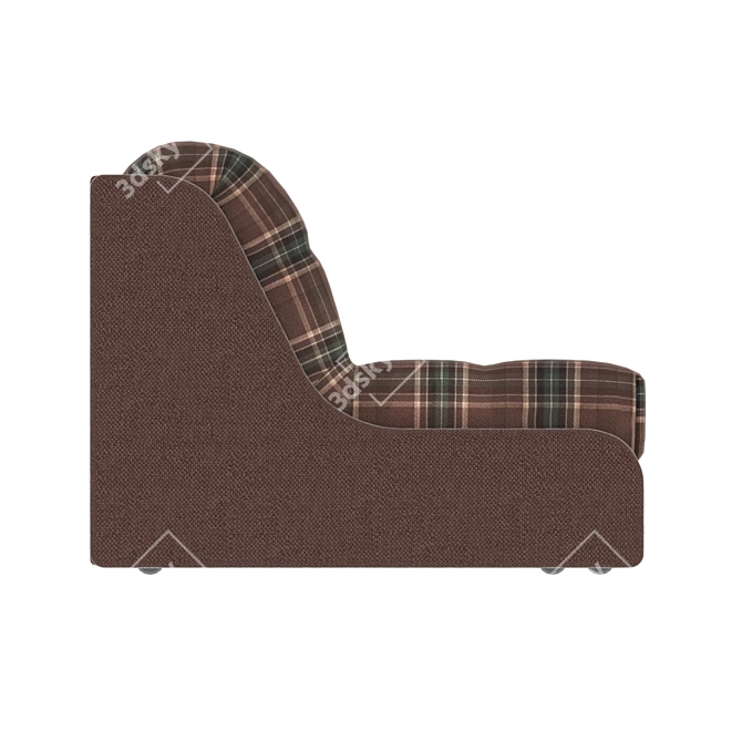 Edinburg Cacao Sofa: Elegant & Comfortable 3D model image 3