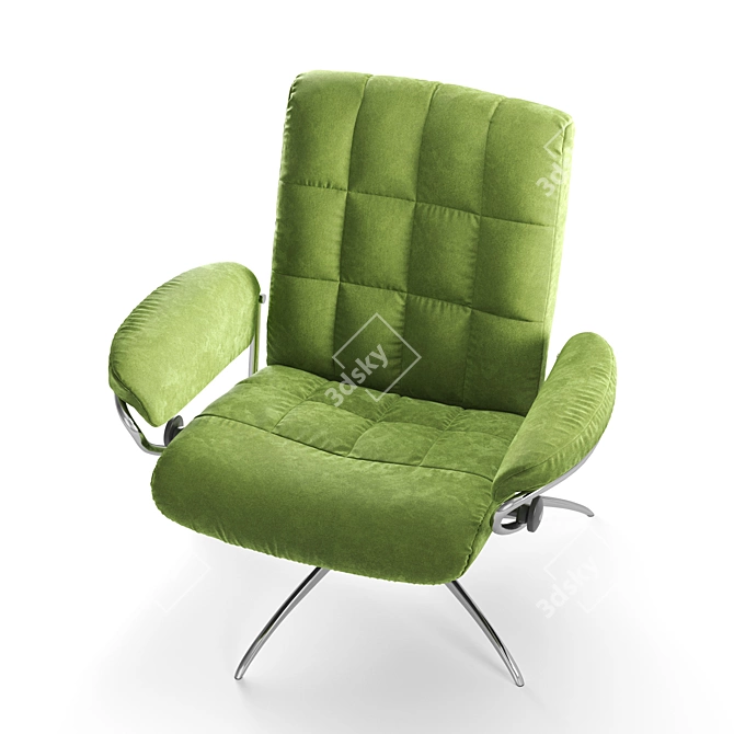 Modern and Comfortable Stressless London Recliner 3D model image 2