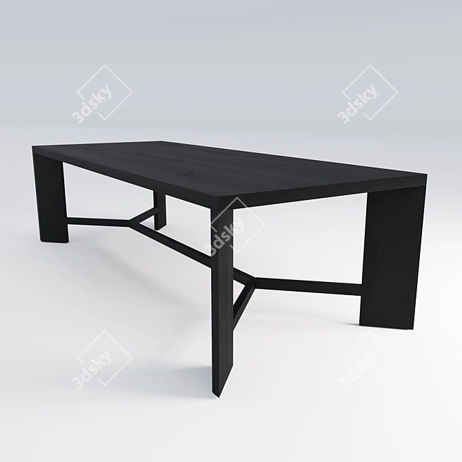 Poliform ZEUS Dining Table 3D model image 2