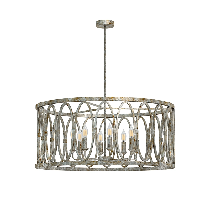 Illuminate Your Outdoor Space: Outdoor Chandelier 3D model image 1