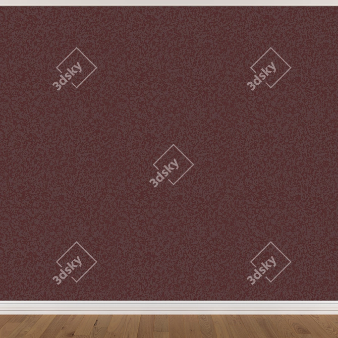 Seamless Wallpaper Set in 3 Colors 3D model image 3