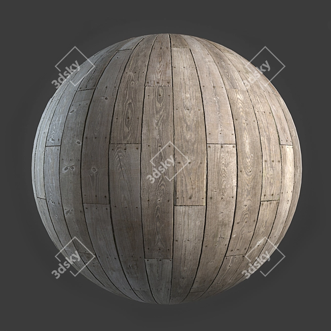 Wood Planks: Premium 3D Model 3D model image 1