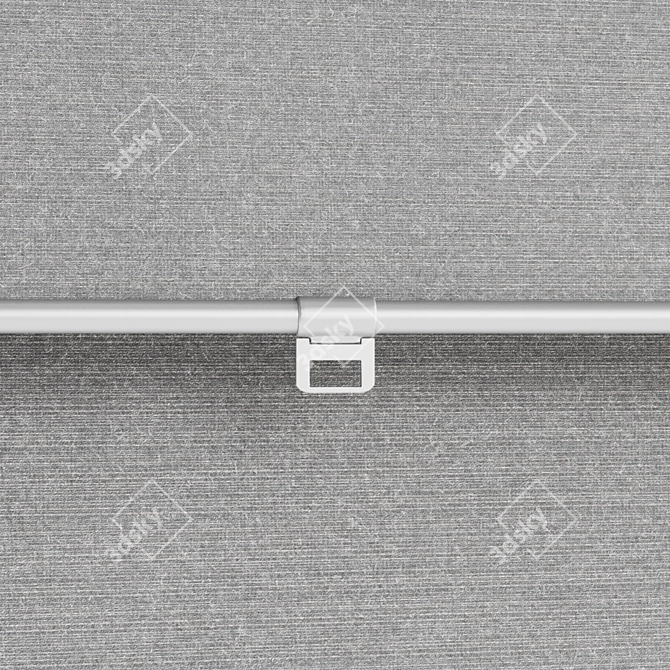 SKOGSKLÖVER Grey Roller Blind - Customizable Length 3D model image 3