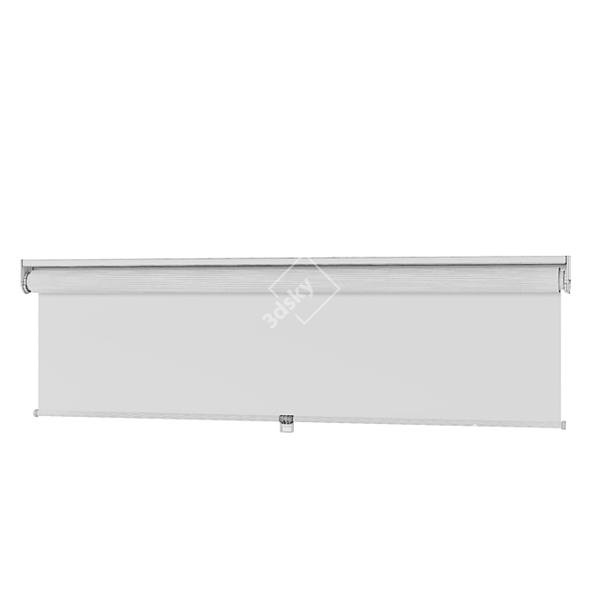 SKOGSKLÖVER Grey Roller Blind - Customizable Length 3D model image 4