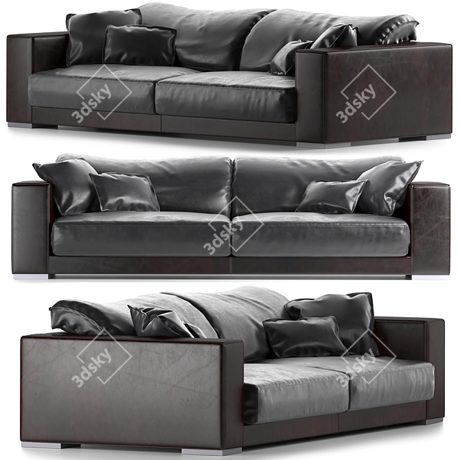 Elegant Budapest Sofa for Luxurious Living 3D model image 1