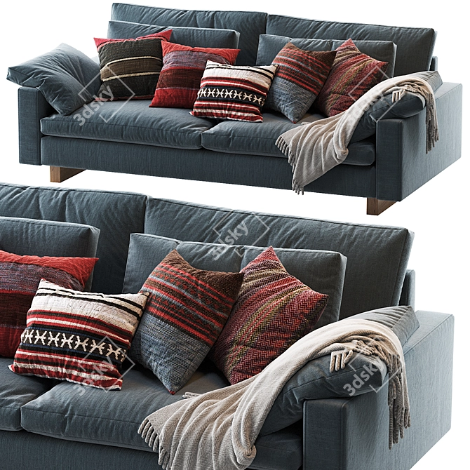 Stylish Harmony Sofa 82 3D model image 1