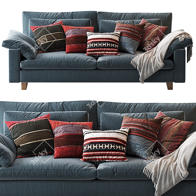 Stylish Harmony Sofa 82 3D model image 3