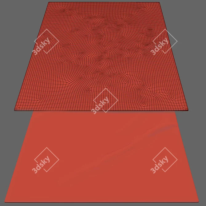 Labyrinth Knotted Rug by RH 3D model image 4