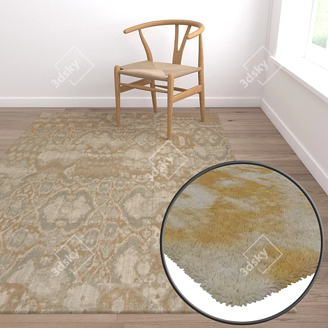 Luxury Carpet Set: High-Quality Textures for Exquisite Renders 3D model image 5