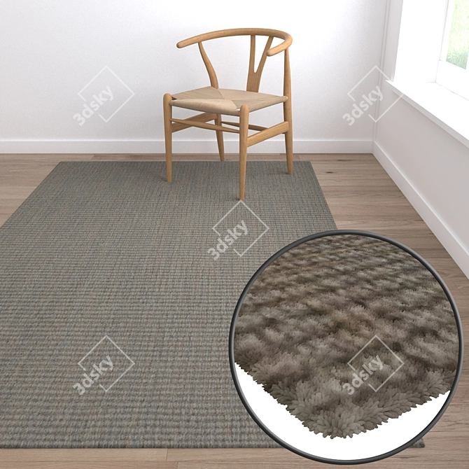 Luxury Carpet Set 1207+: High-Quality Textures & Multiple Effects 3D model image 5
