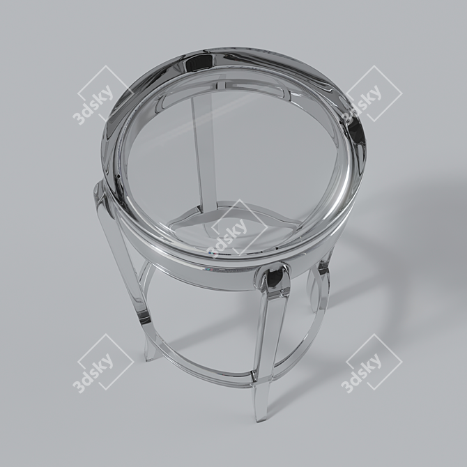 Sleek Glass Chair: Elegant and Modern 3D model image 2