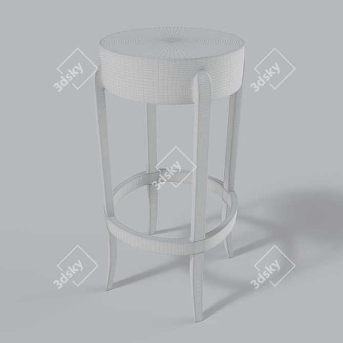 Sleek Glass Chair: Elegant and Modern 3D model image 3