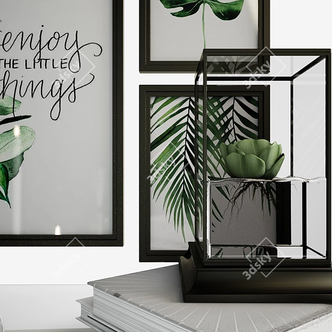 Modern Home Decor Set 3D model image 3