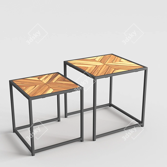 Rustic Noar Coffee Table 3D model image 2