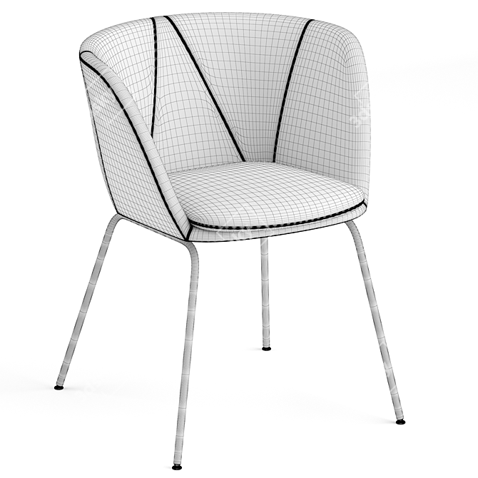 Modern Danish Design Verve Chair 3D model image 5