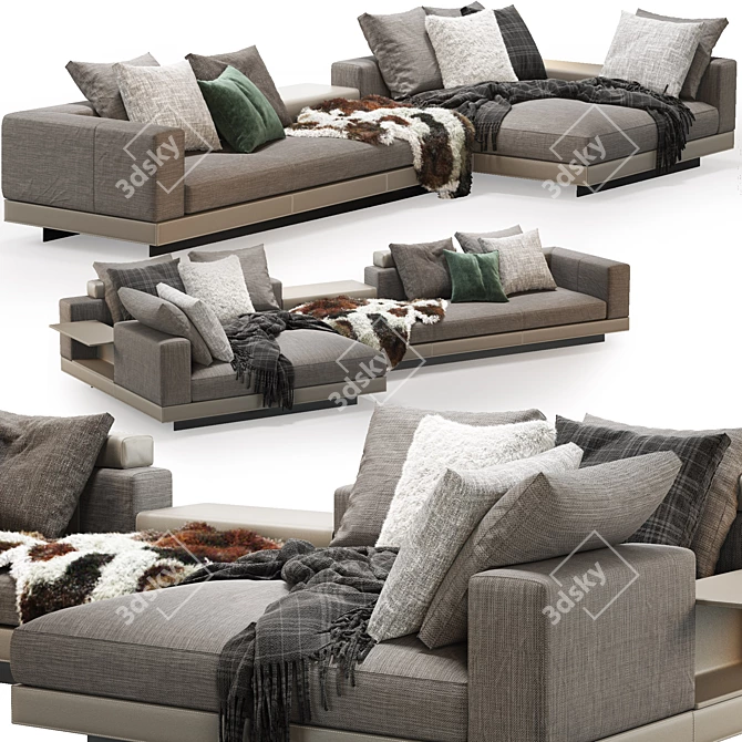 Luxury Modern Minotti_Connery Sofa 3D model image 1