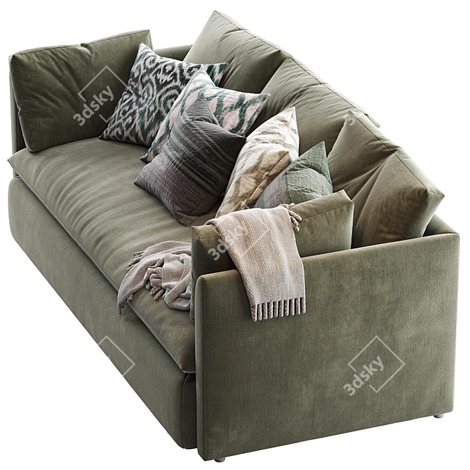 Cozy Retreat Sofa 3D model image 2