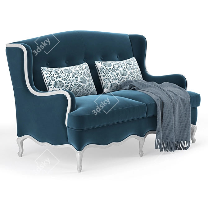 Elegant Tosconova Lauren Sofa 3D model image 1