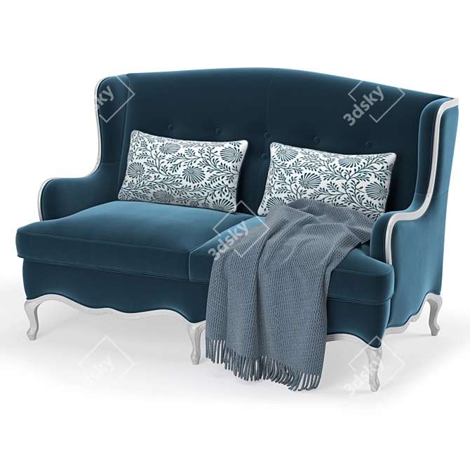 Elegant Tosconova Lauren Sofa 3D model image 3