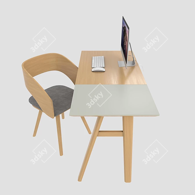 Modern Office Furniture Collection 3D model image 6