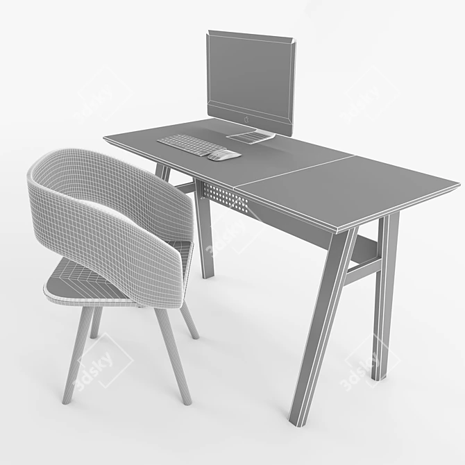 Modern Office Furniture Collection 3D model image 16
