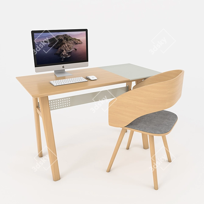 Modern Office Furniture Collection 3D model image 17