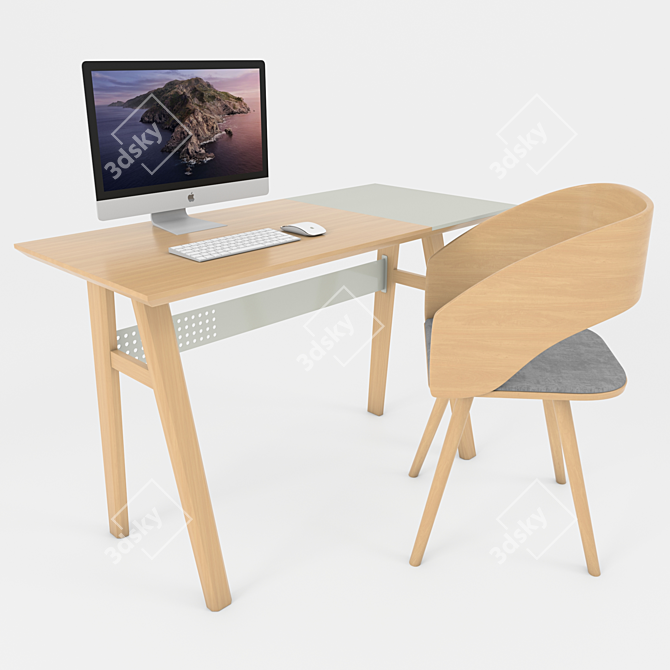 Modern Office Furniture Collection 3D model image 18