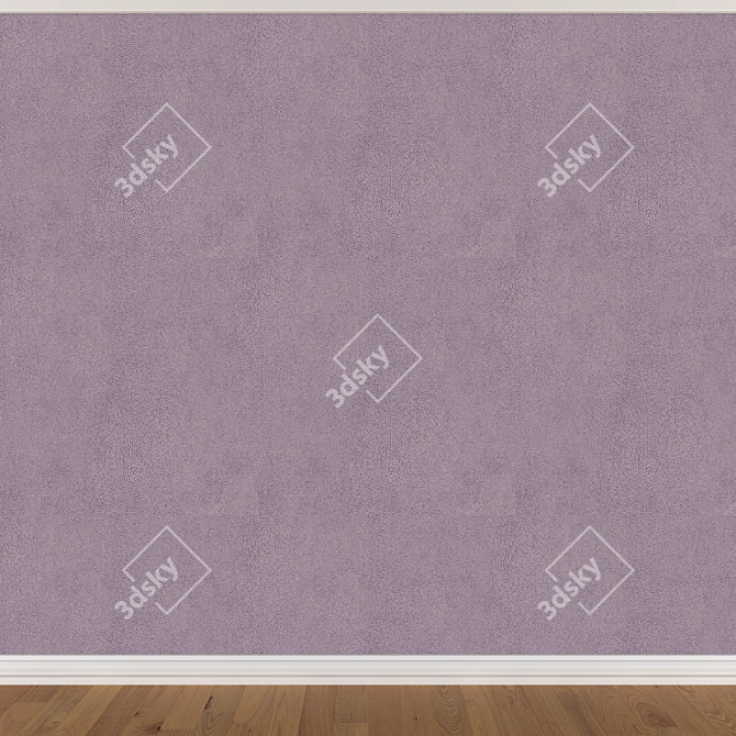 Seamless Wallpaper Set: 3 Color Options 3D model image 4