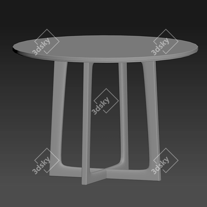 Elegant Volante Dining Chair 3D model image 3