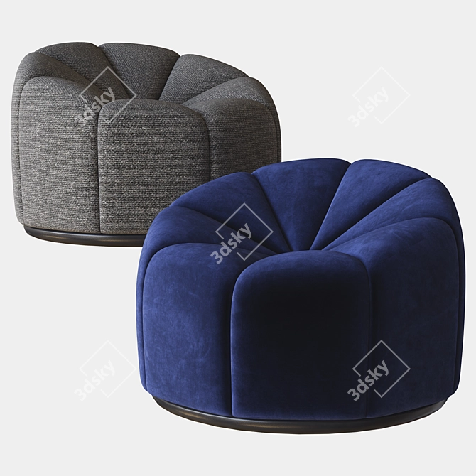 Sleek and Iconic: Alpha Club Chair 3D model image 1