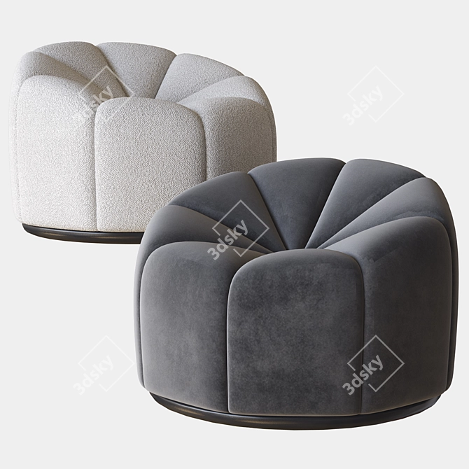 Sleek and Iconic: Alpha Club Chair 3D model image 2