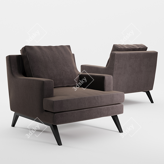 Stylish Belem Armchair by Ligne Roset 3D model image 1