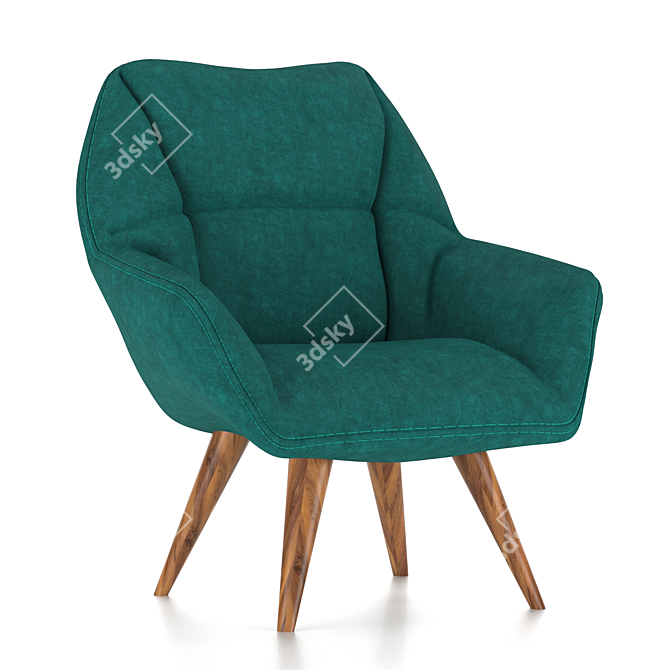 Cozy Lounge Chair - 60cm x 60cm 3D model image 2