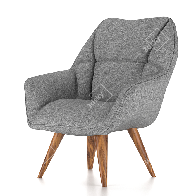 Cozy Lounge Chair - 60cm x 60cm 3D model image 3