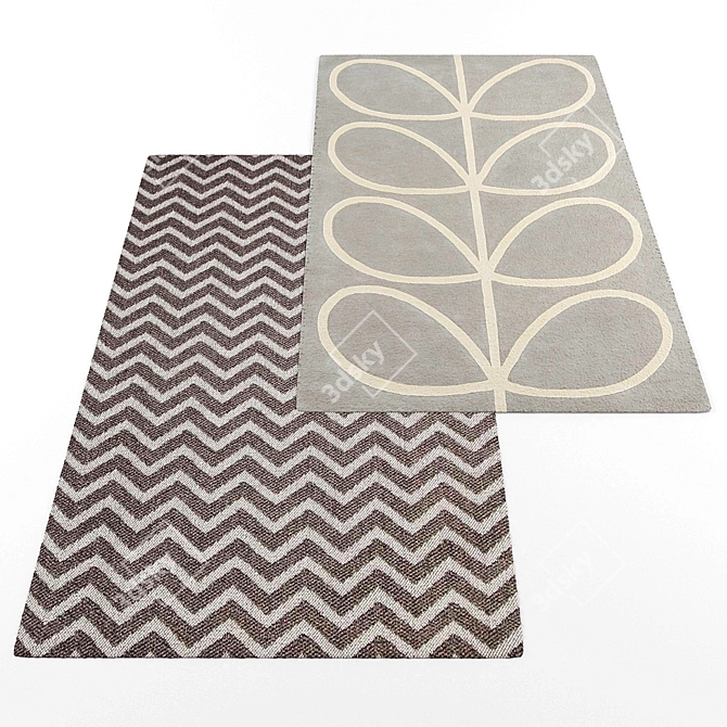 Modern Style Rug Set 3D model image 2